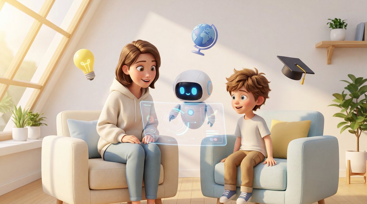 Parent, child, and AI learning companion